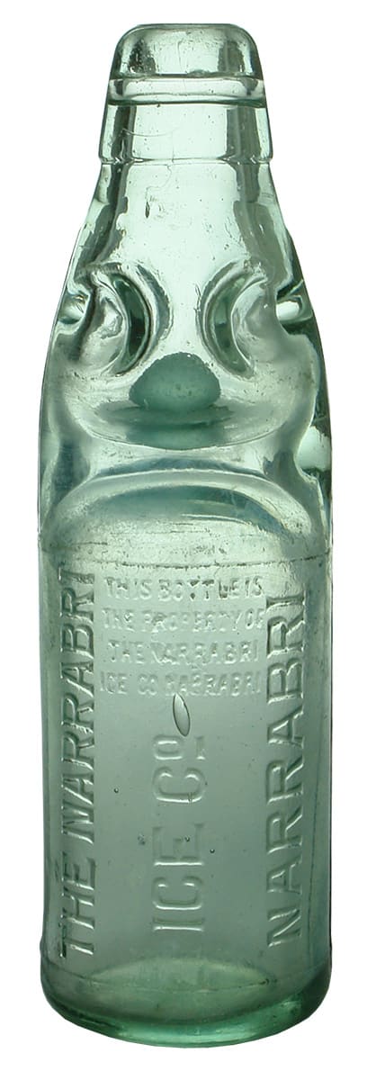 Narrabri Ice Company Codd Marble Bottle