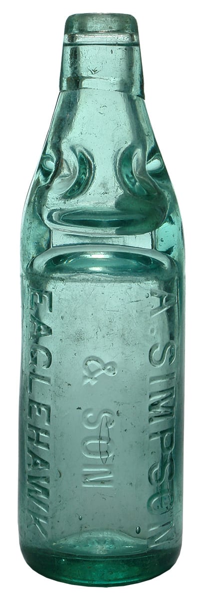 Simpson Eaglehawk Old Codd Marble Bottle
