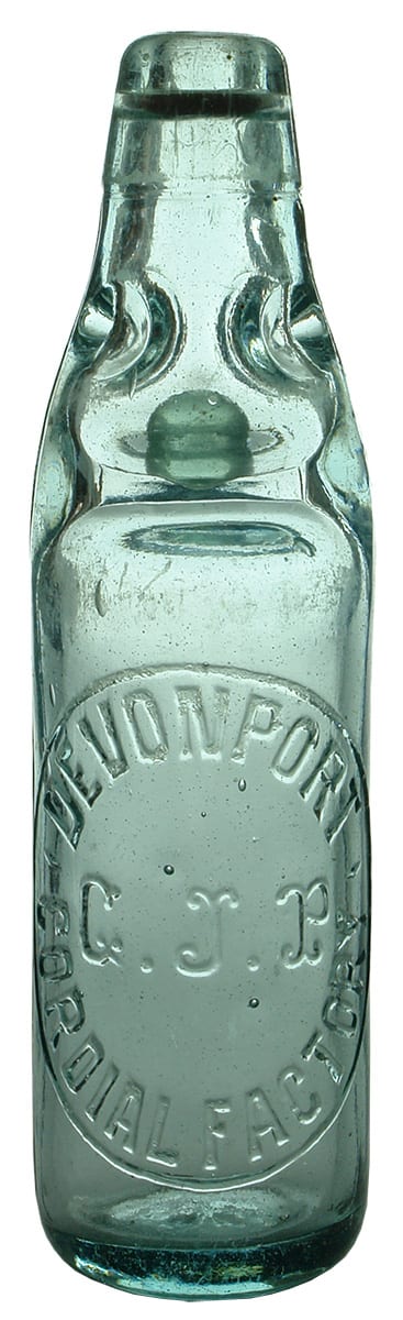 Devonport Cordial Factory Old Codd Bottle