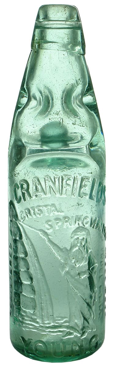 Cranfield's Young Crystal Spring Waters Codd Bottle