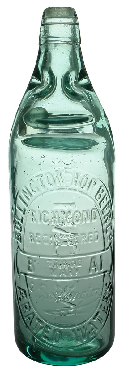 Bollington Hop Beer Richmond Codd Marble Bottle