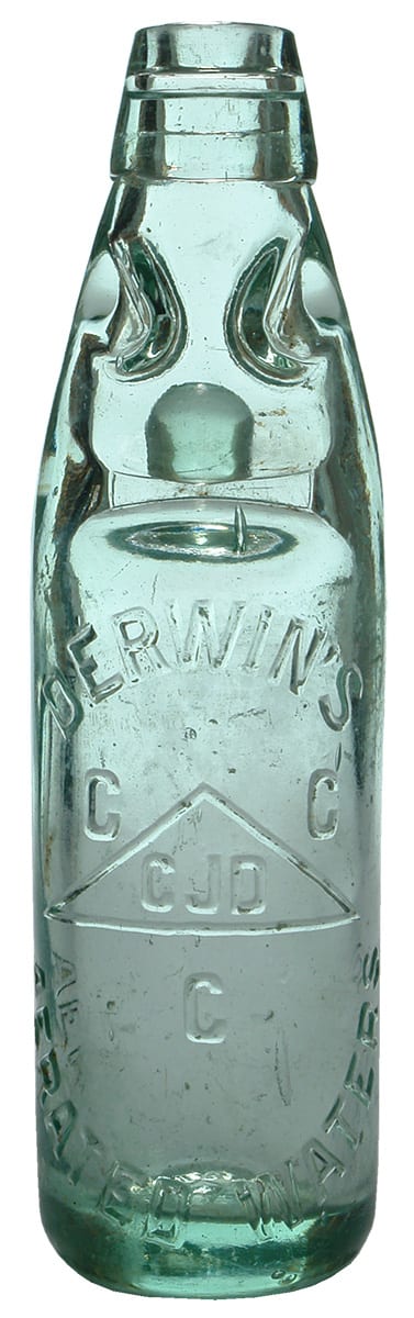 Derwin's Aerated Waters Codd Marble Bottle