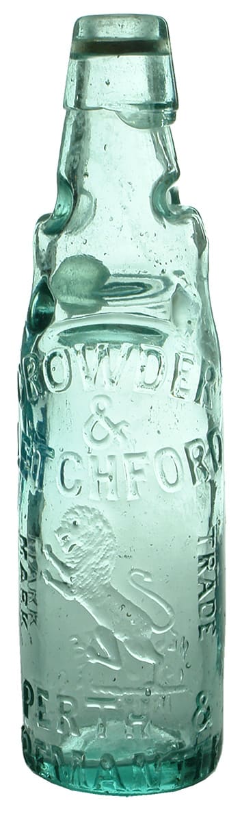 Crowder Letchford Perth Fremantle Melbourne Glass Bottle Company