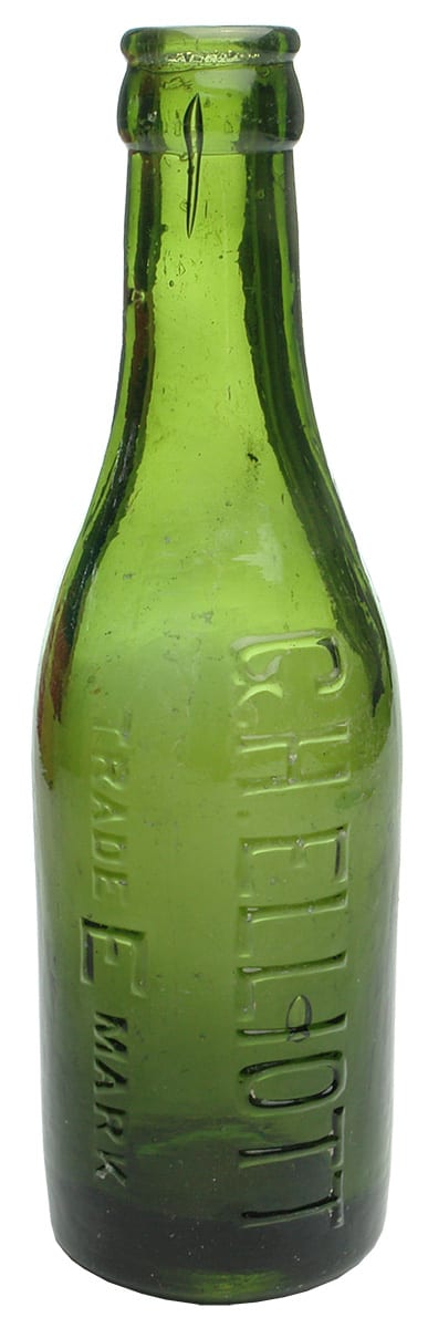 Elliott Green Glass Crown Seal Soda Bottle