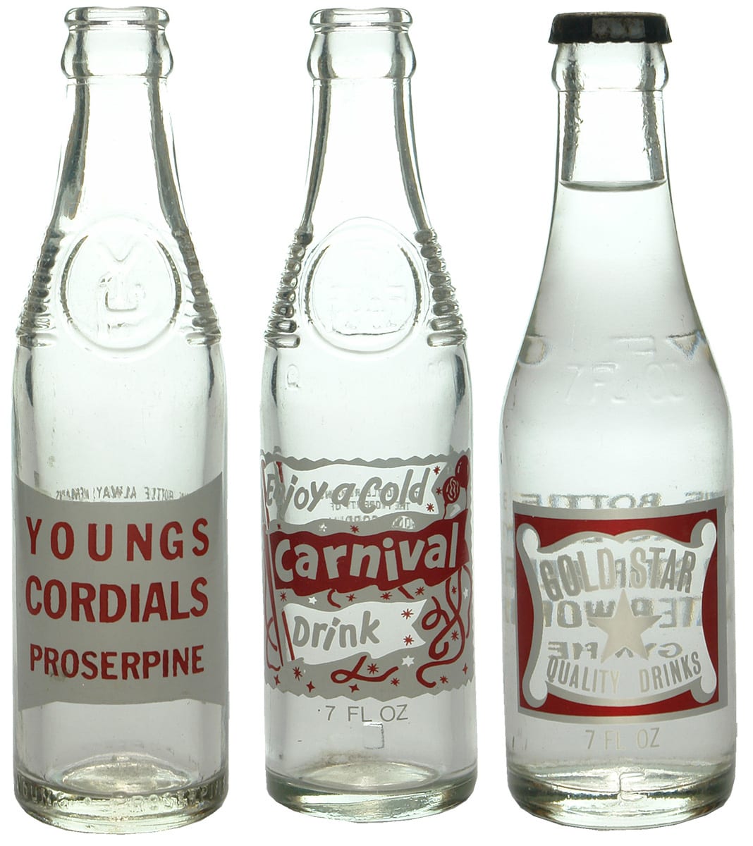 Vintage Crown Seal Bottles
