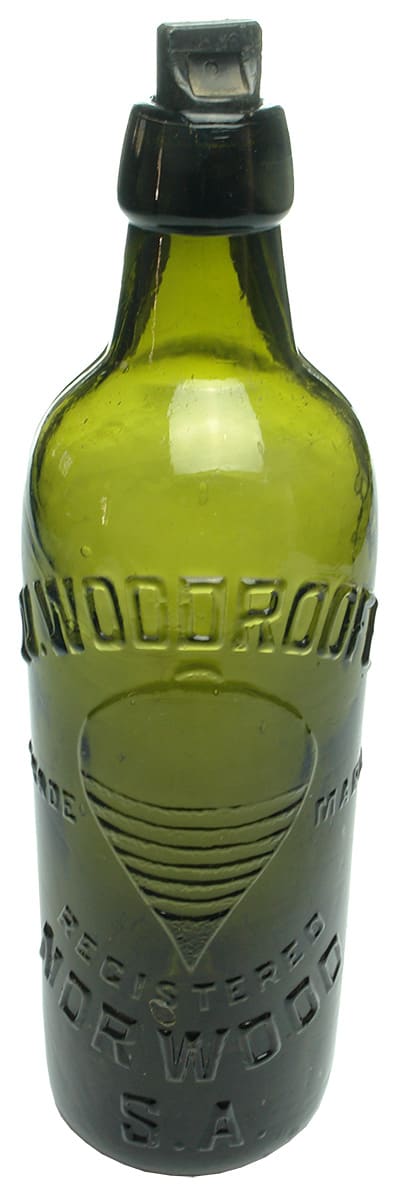 Woodroofe Norwood Green Glass Internal Thread Bottle