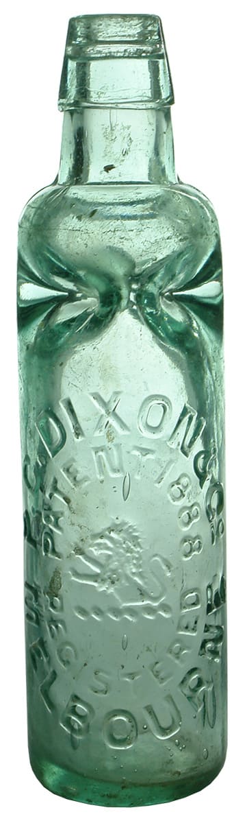 Dixon Melbourne 1888 Scotts Patent Bottle