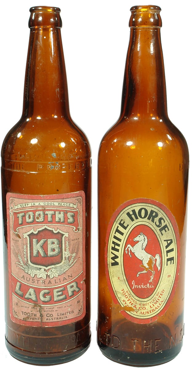 Tooths Labelled Beer Bottles