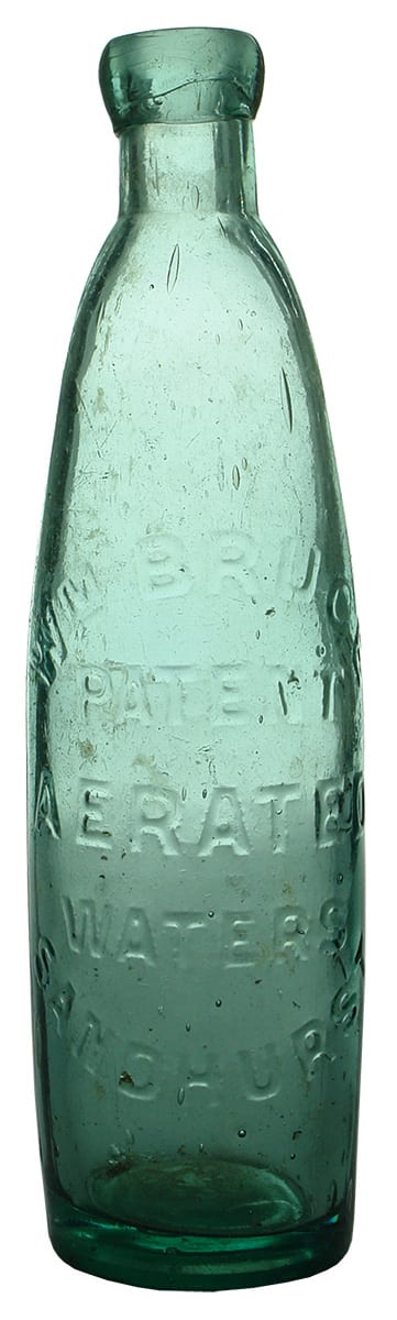 Bruce Patent Aerated Waters Sandhurst Bottle