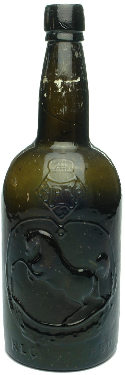 Black Horse Ale Glass Antique Bottle