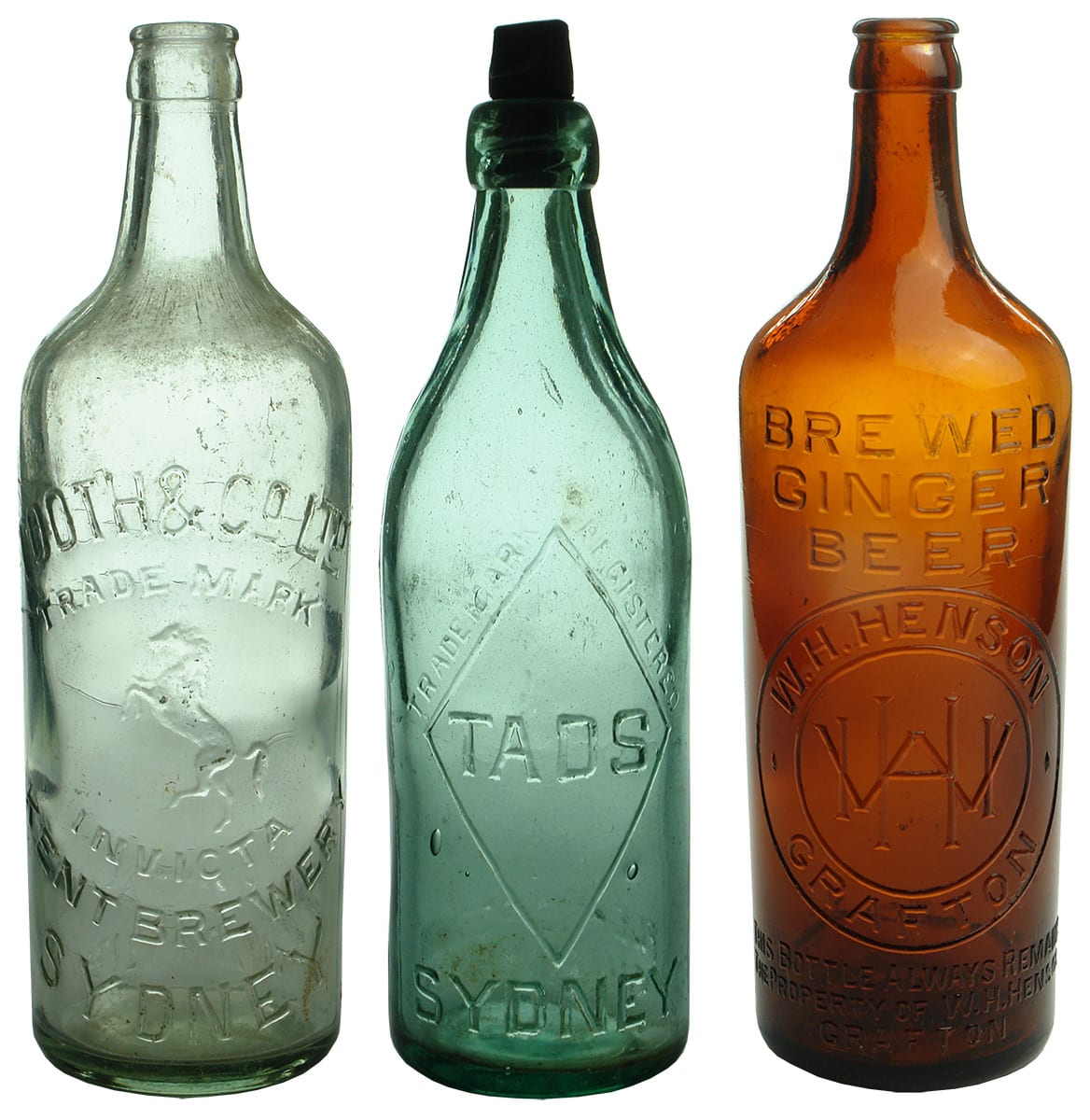 Collection Old Antique Bottles