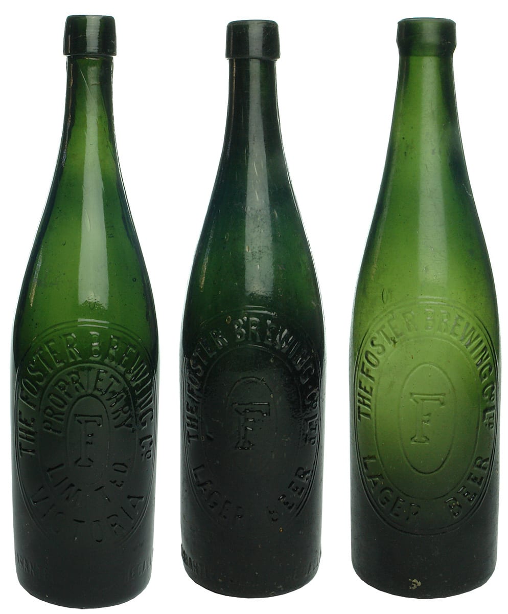 Collection Fosters Antique Beer Bottles