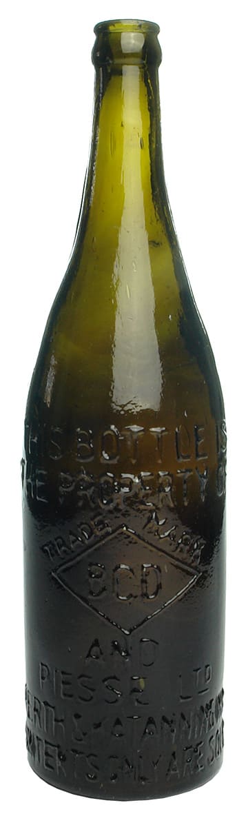 BCD Piesse Perth Katanning Old Beer Bottle
