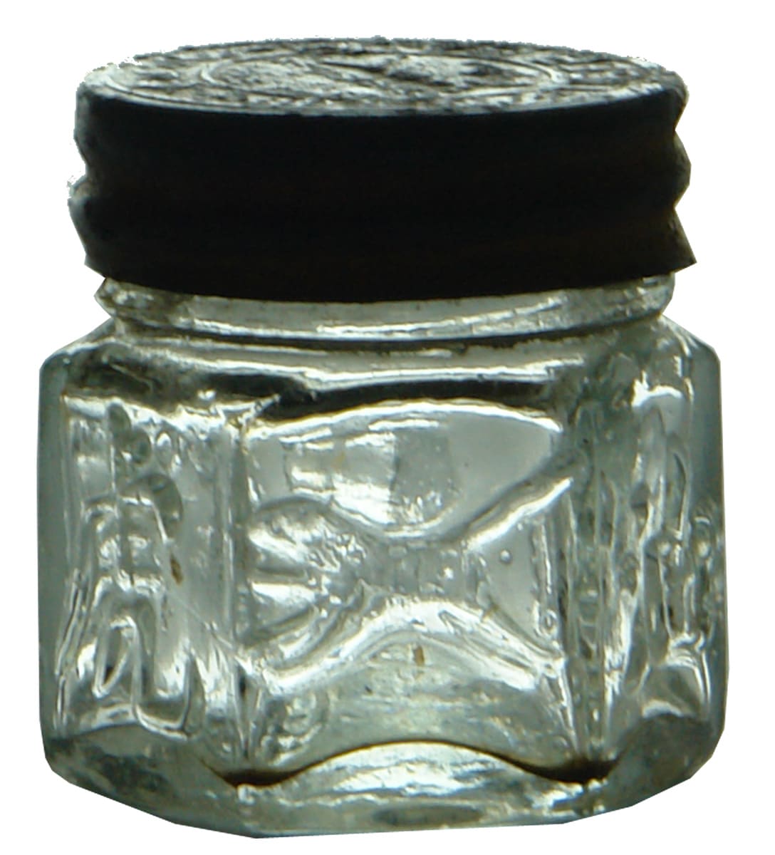Tiger Balm Vintage Glass Jar