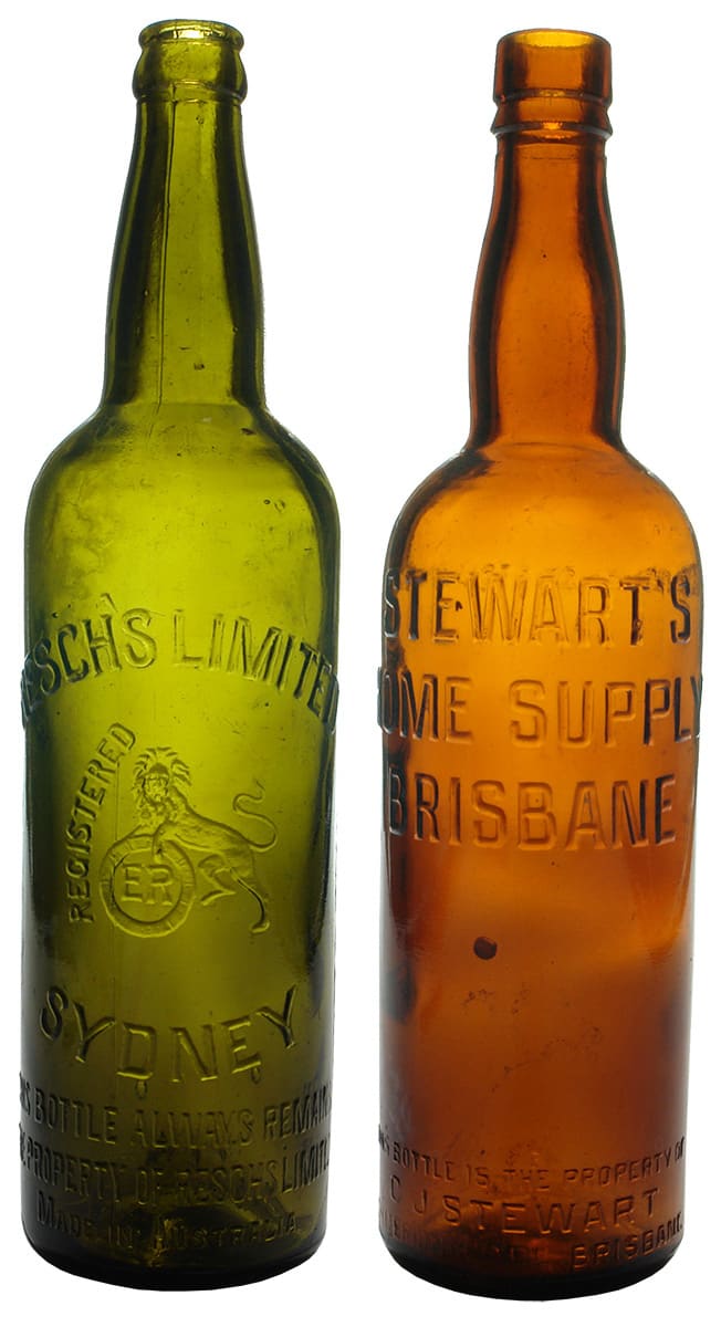 Antique Wine Beer Bottles