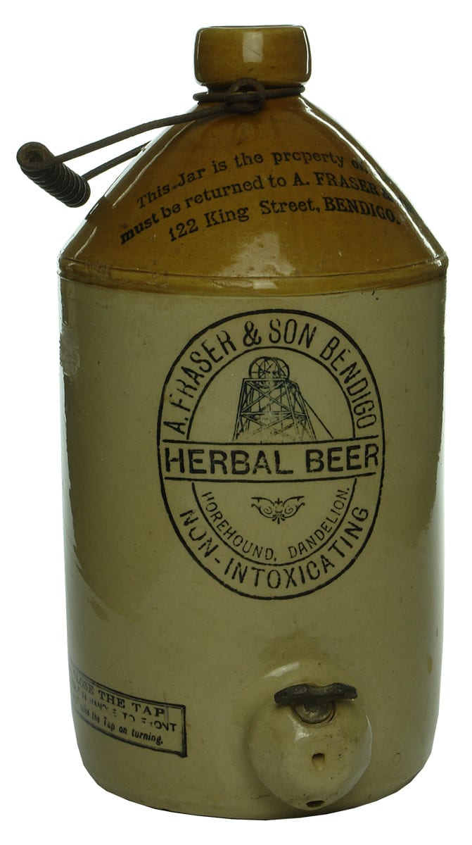 Fraser Bendigo Poppet Head Herbal Beer Demijohn