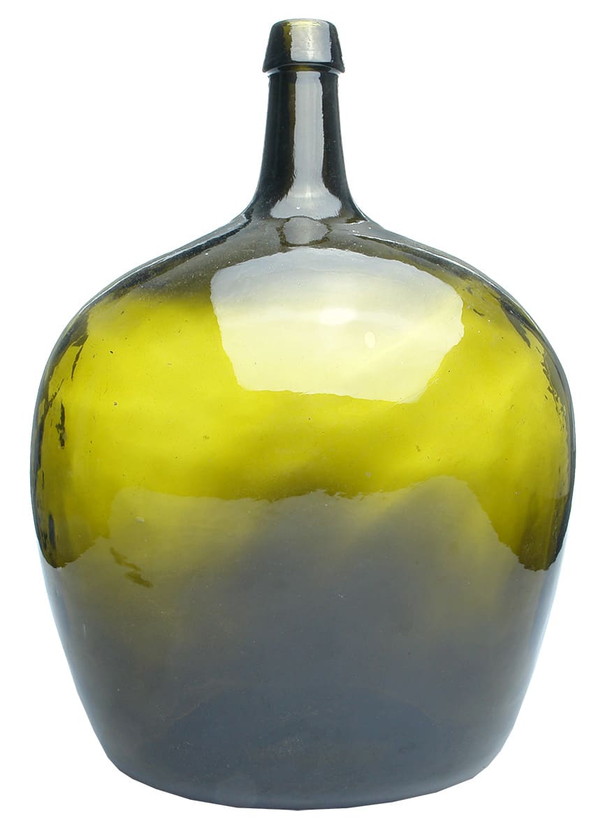 Black Glass Demijohn Bottle