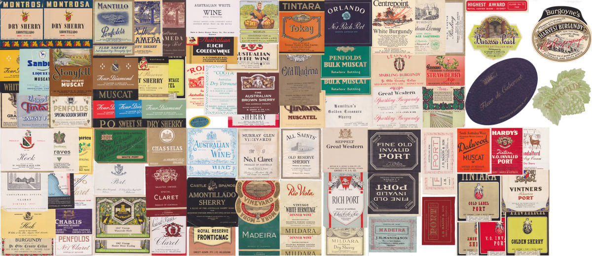 Collection Australian Wine Labels