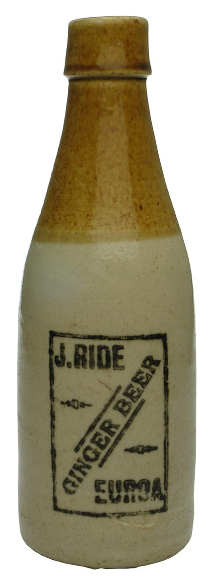 Ride Ginger Beer Euroa Stoneware Bottle
