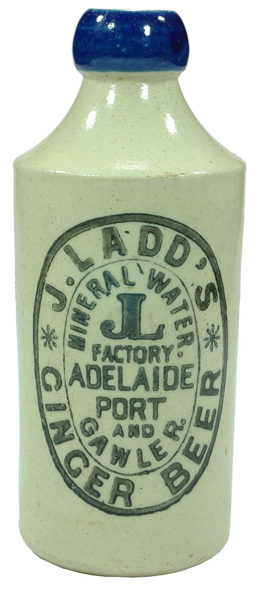 Ladd's Adelaide Port Gawler Ginger Beer Bottle