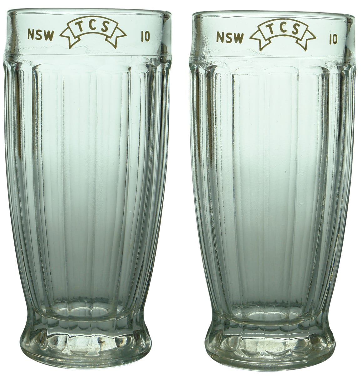 NSW TCS Ten ounce Fluted Glasses