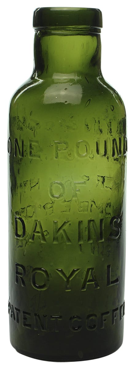 Dakin Tea Coffee Merchants London Green Glass Jar