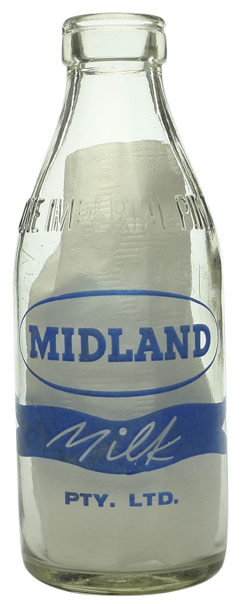 Midland Milk Pyro Vintage Bottle