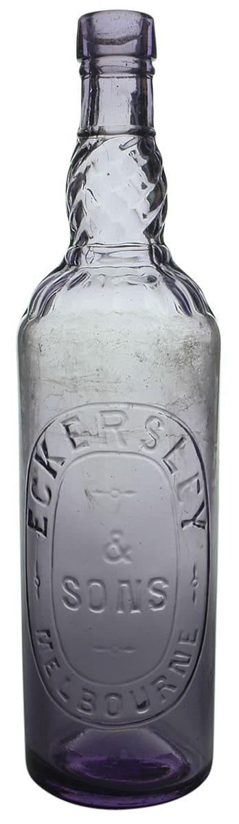 Eckersley Sons Melbourne Amethyst Cordial Bottle