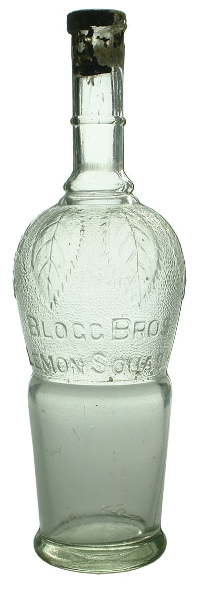 Blogg Bros Lemon Squash Bulbous Cordial Bottle