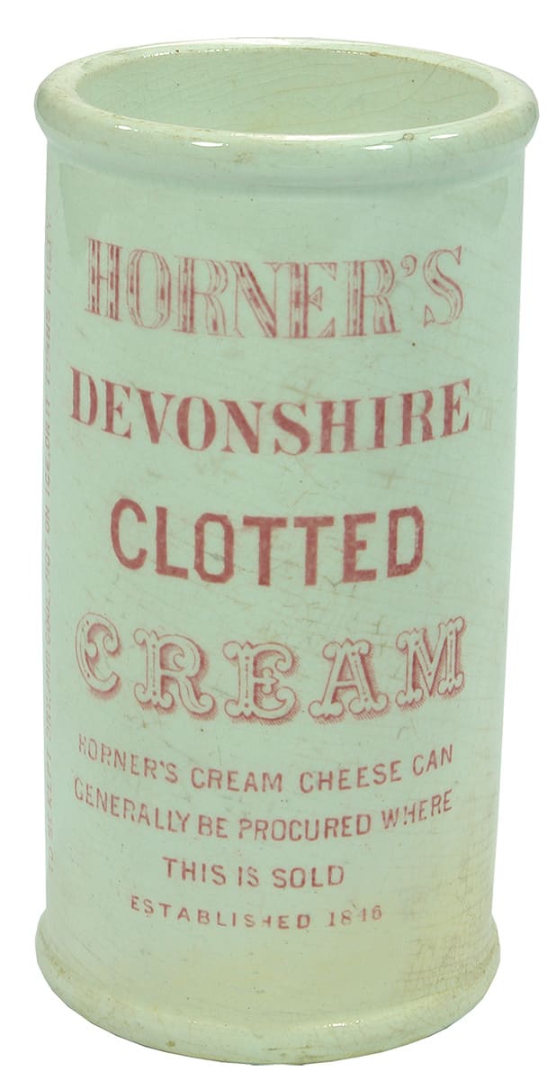 Horner's Devonshire Cream Stoneware Jar