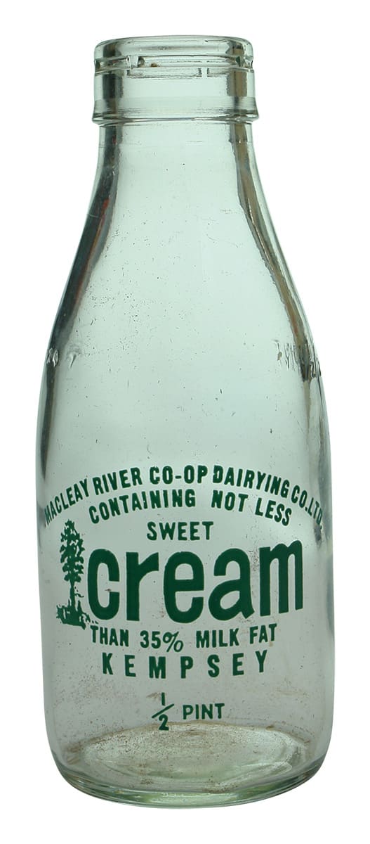 Macleay River Dairying Co Kempsey Cream Bottle