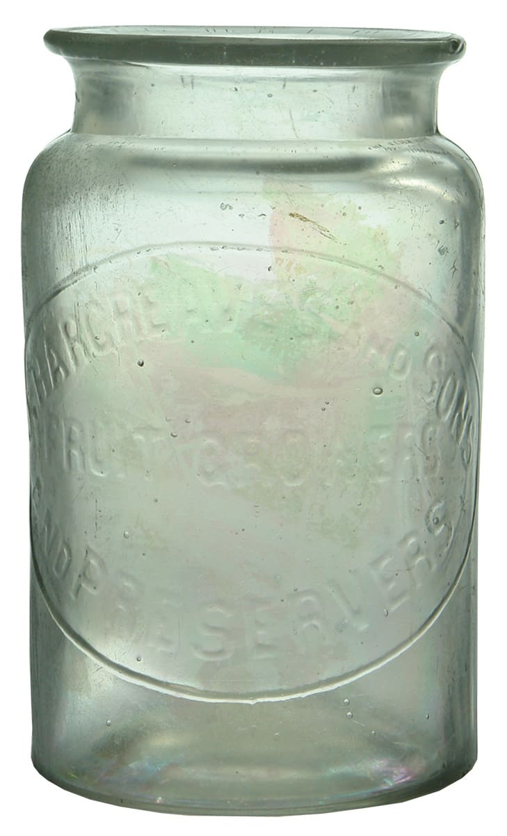 Hargreaves Sons Fruit Growers Preservers jar