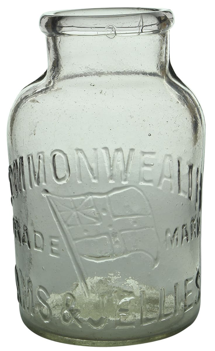 Commonwealth Jams Jellies Glass Jar