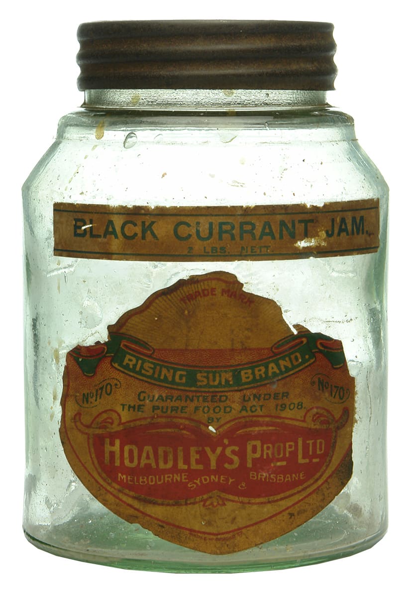 Hoadley's Melbourne Rising Sun Jam Jelly Jar