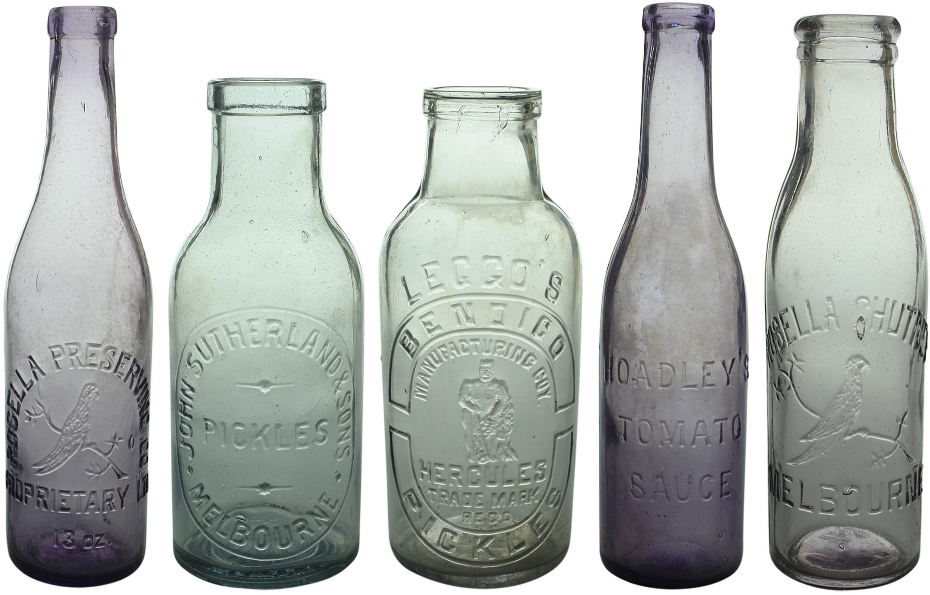 Collection Vintage Old Bottles