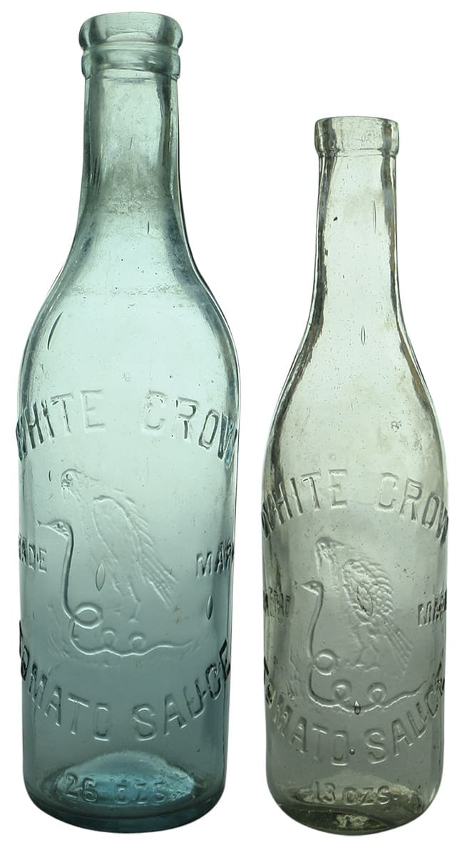 Collection Old Antique Sauce Bottles