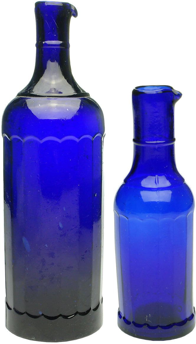 Collection Cobalt Blue Ink Bottles