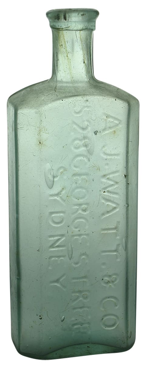 Watt Sydney Chemist Antique Bottle