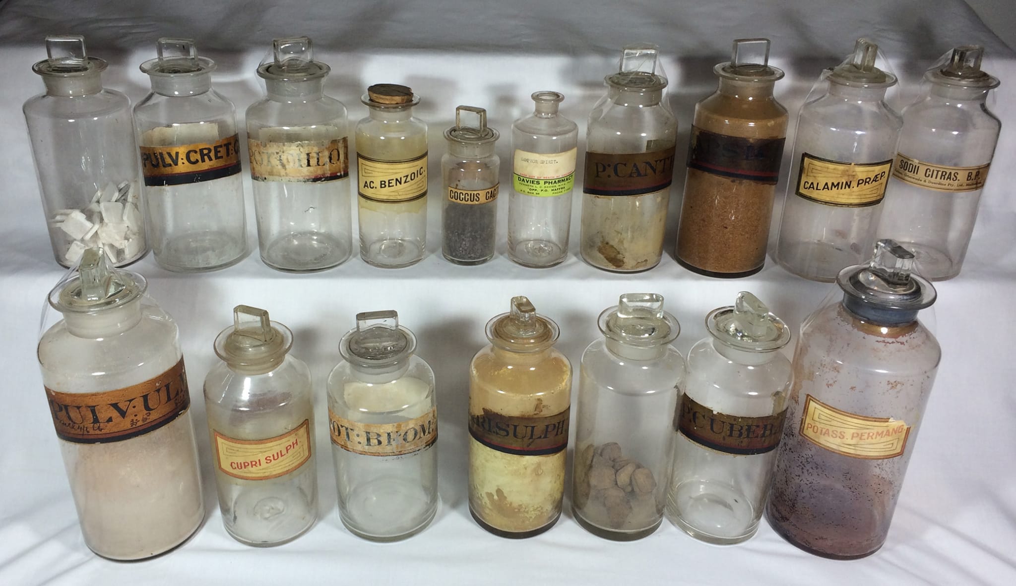 Collection Pharmacy Bottles Jars