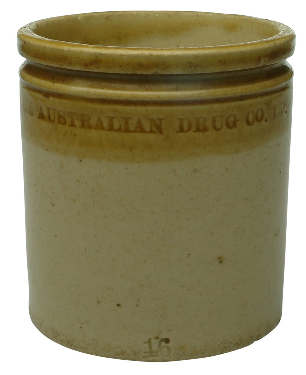 Australian Drug Co Stoneware Jar