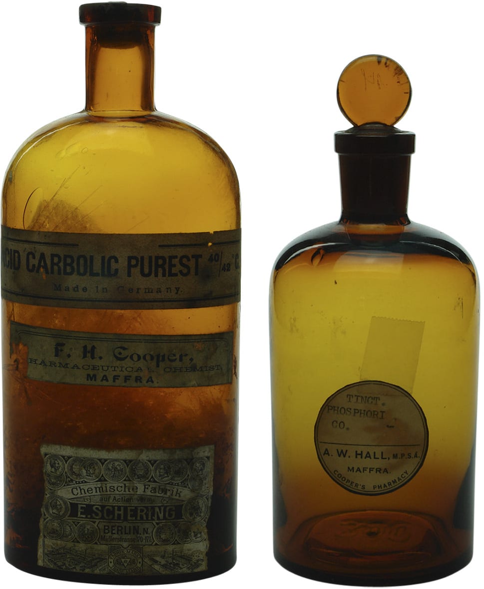 Collection Chemist Pharmacy Bottles Maffra