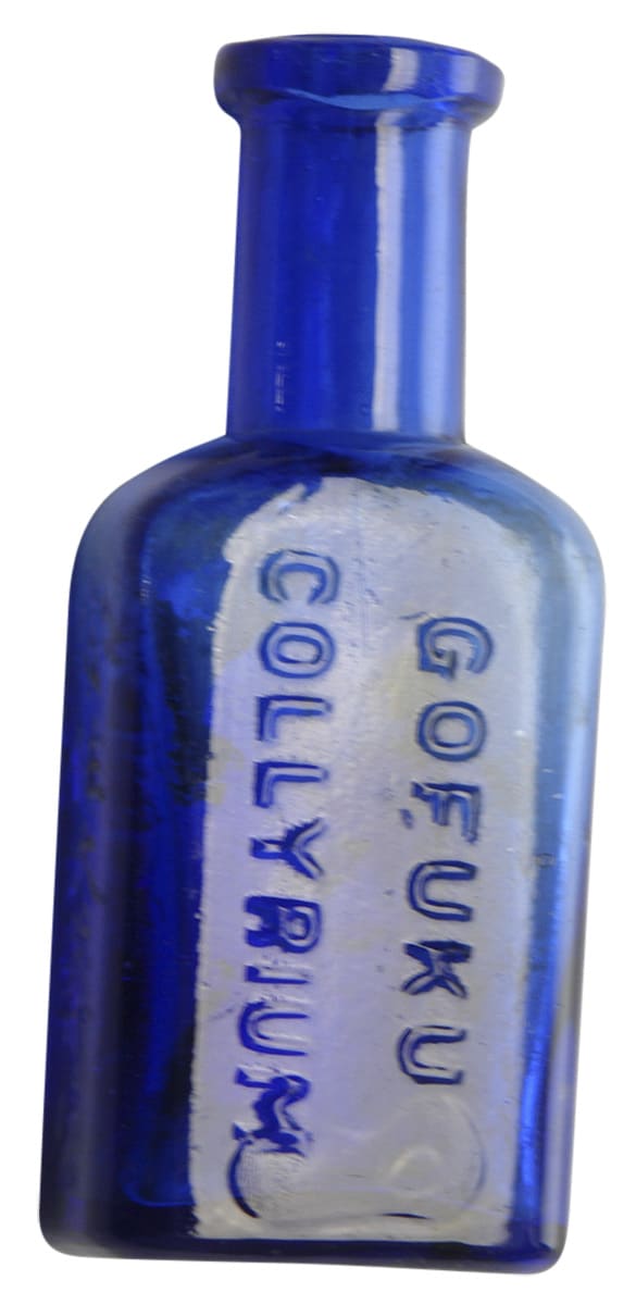 Gofuku Collymium Cobalt Blue Bottle