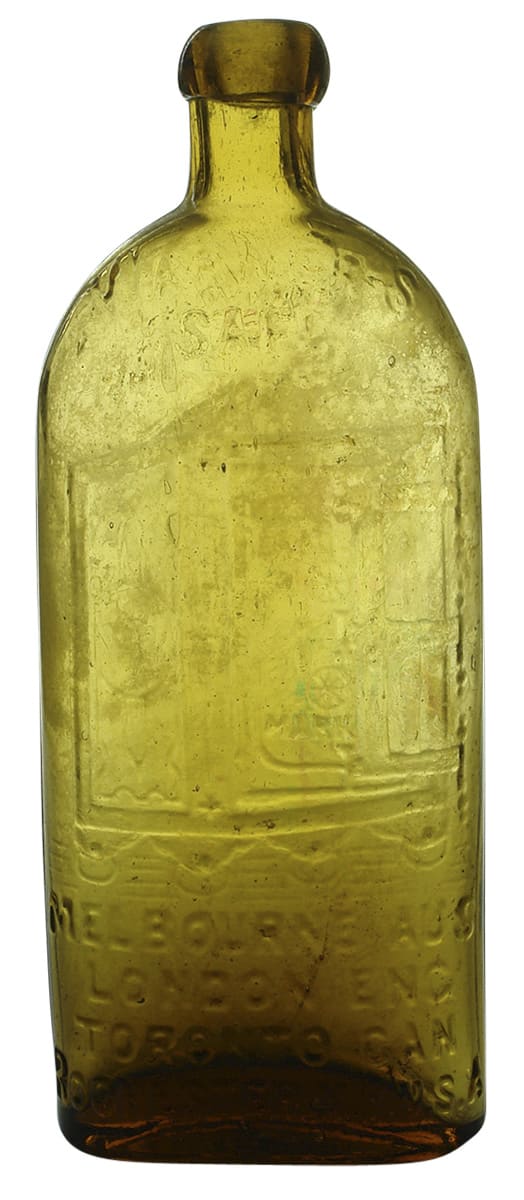 Warner's Safe Cure Four Cities Antique Bottle