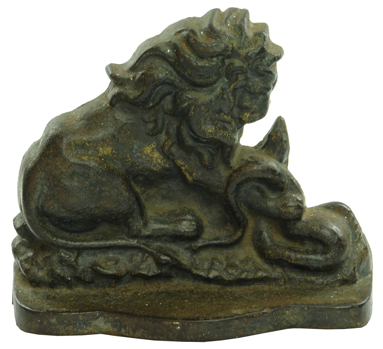 Lion Serpent Cast Iron Doorstop