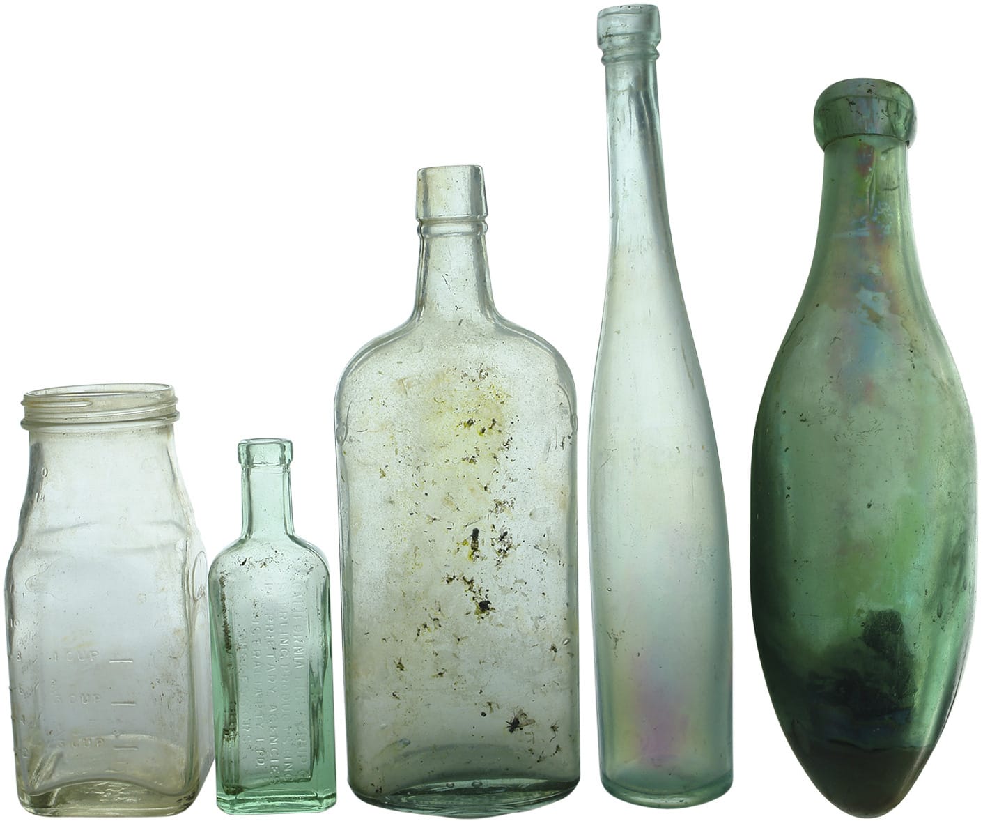 Collection Old Vintage Bottles