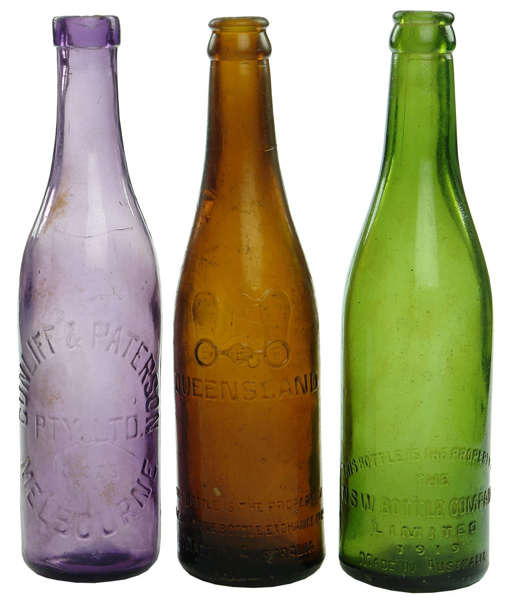 Collection Old Vintage Bottles