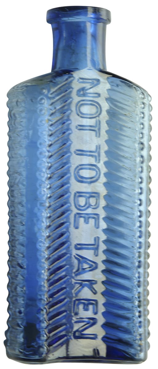 Foulston's Crescent Cobalt Blue Bottle