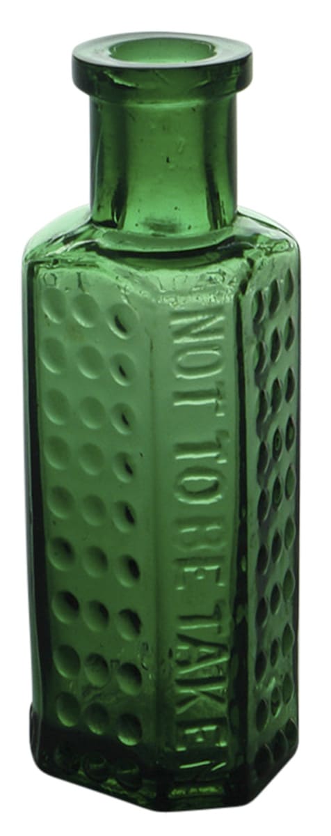 Taylor Liverpool Antique Green Poison Bottle
