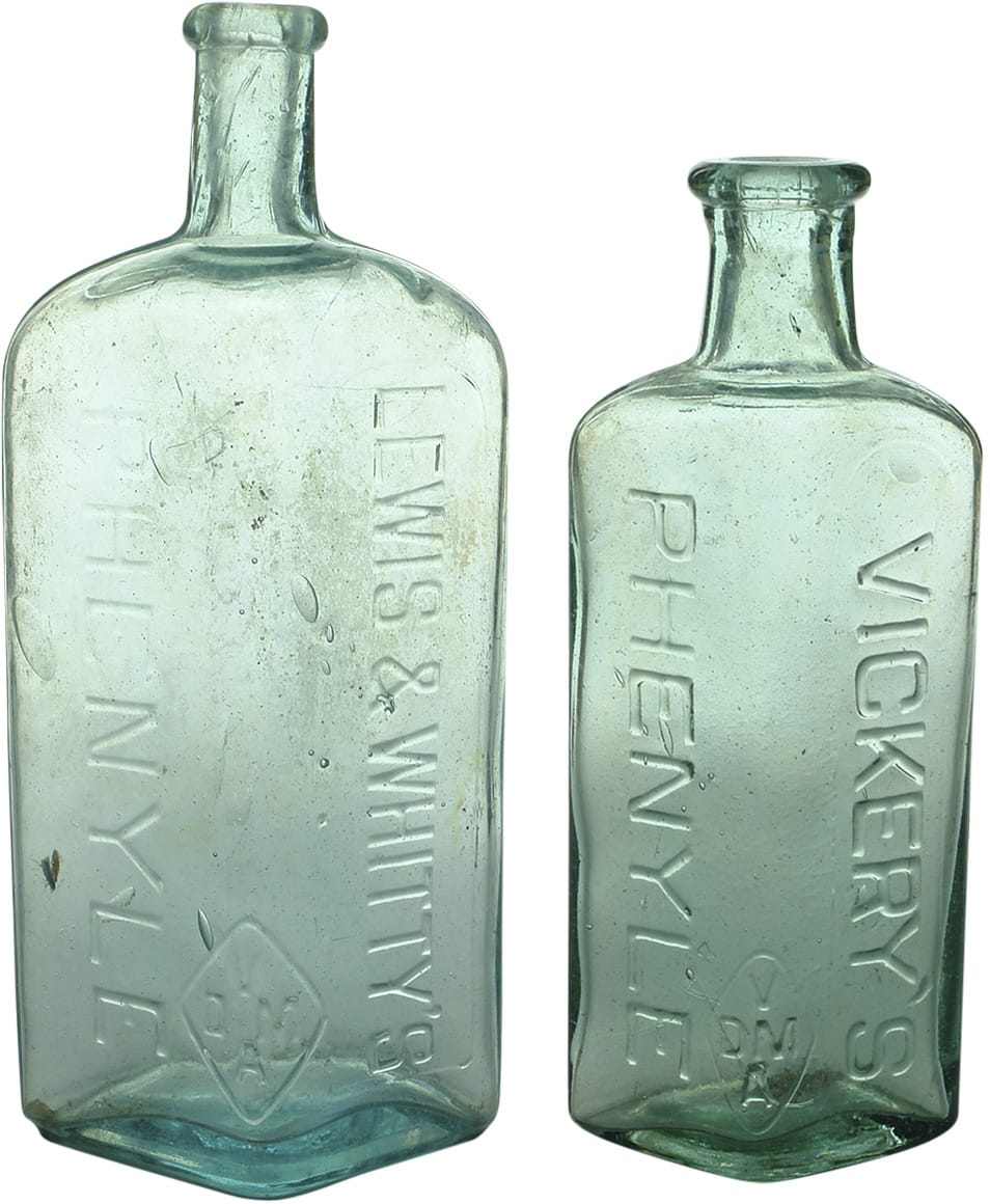 Collection Phenyle Poison Bottles