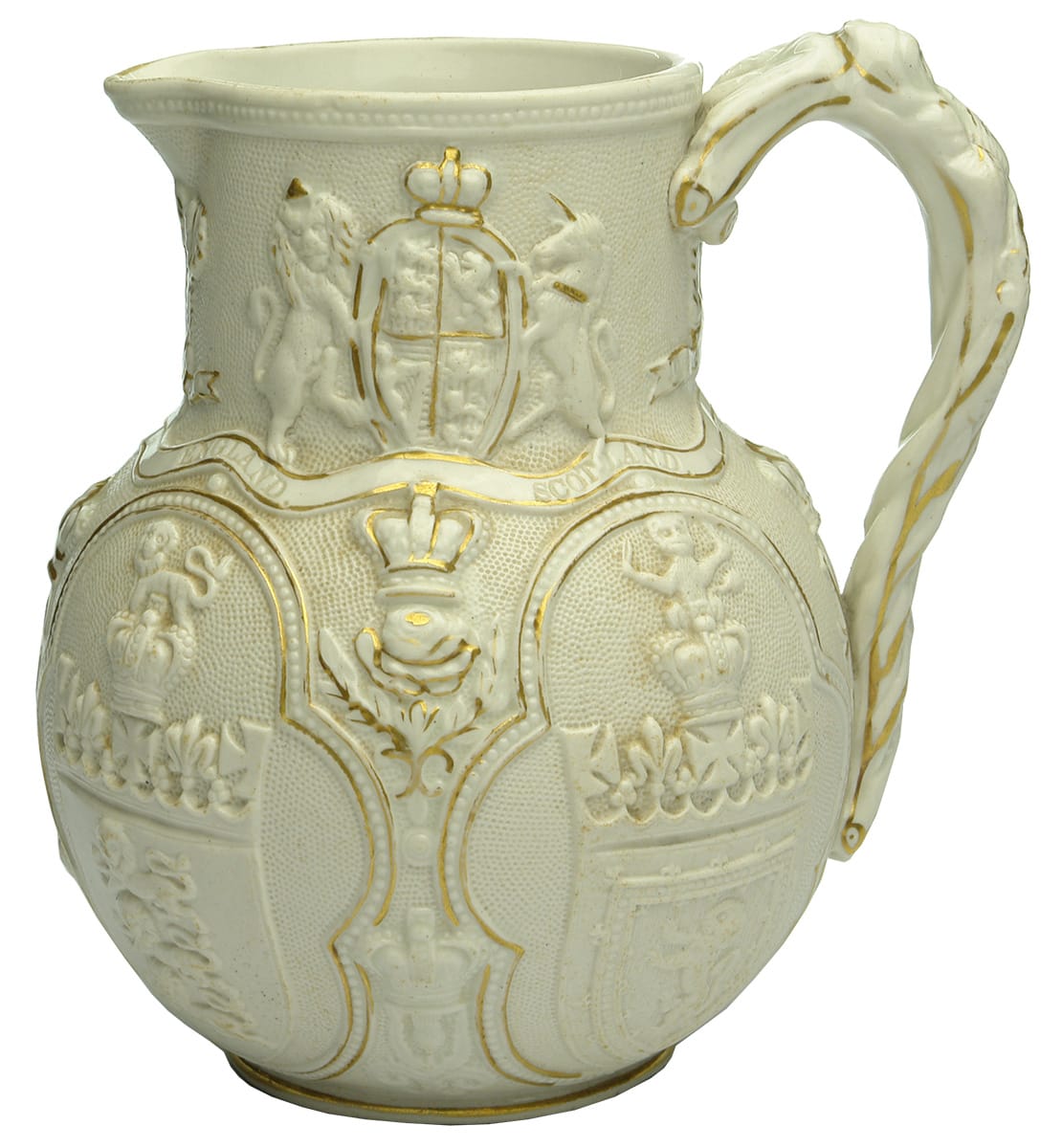 Royalty Jug Pottery Ceramic Prince Wales Feathers